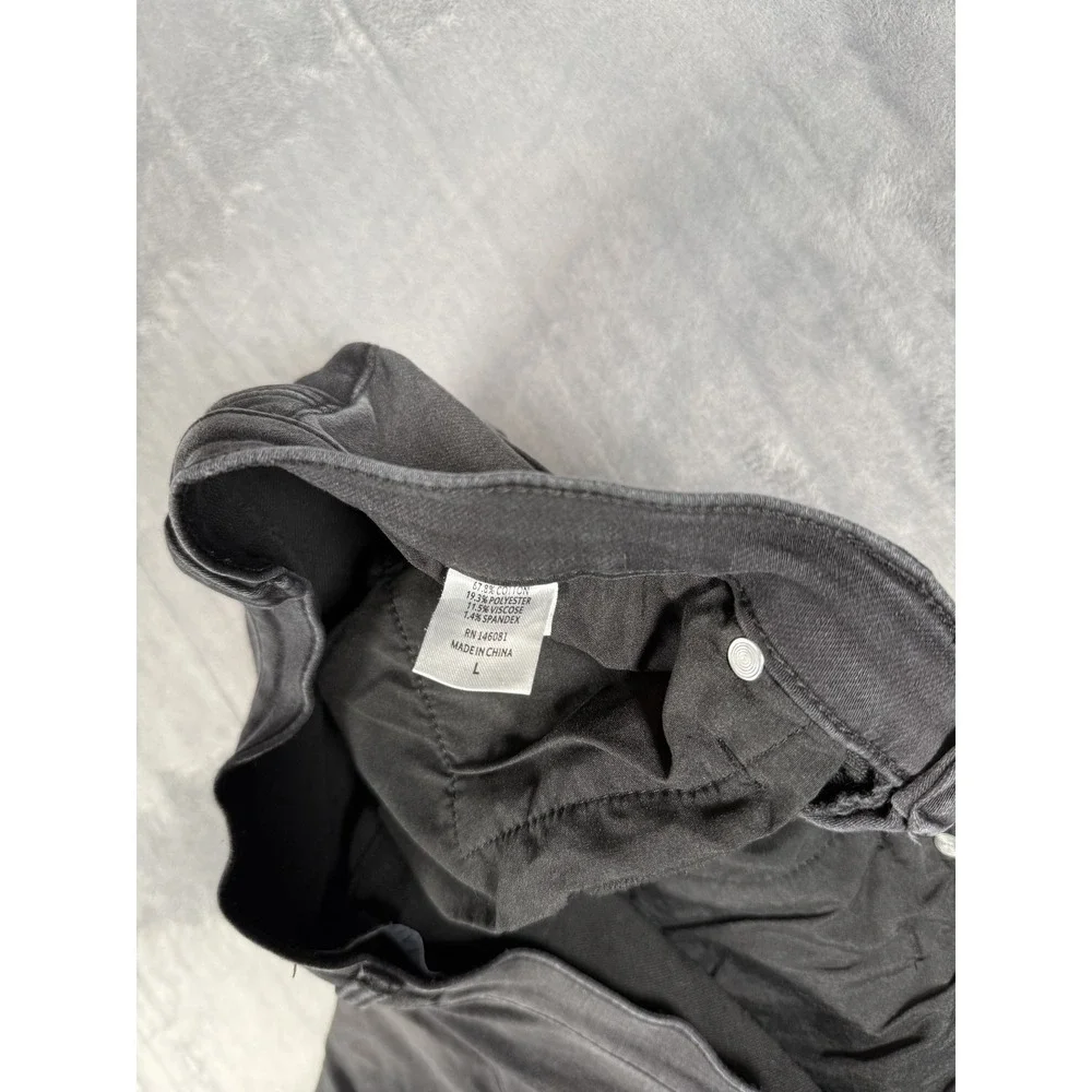CALVILLE Men's Size L Large Dark Gray Wash Slim Tapered Stretch Jeans Pants